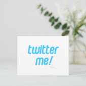 Twitter mir postkarte (Stehend Vorderseite)