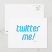 Twitter mir postkarte (Vorne/Hinten)