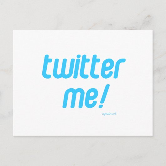 Twitter mir postkarte (Vorderseite)