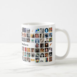 Twitter-Mosaik-Tasse - besonders angefertigt Kaffeetasse