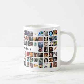 Twitter-Mosaik-Tasse - besonders angefertigt Kaffeetasse