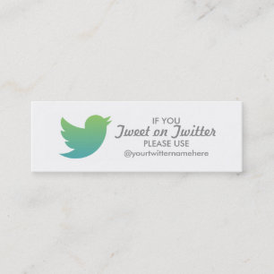 Twitter-Promo Mini Visitenkarte