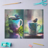 Twitter und Tee, Nachmittagsvögel Seidenpapier (Basteln)