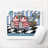 Twitterdee und twitterdum mousepad (Mit Mouse)