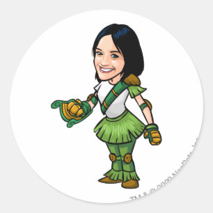 Twitterpate Geheimnis-Insel-Personal-Spieler Runder Aufkleber