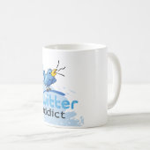 Twittersüchtiger Kaffeetasse (VorderseiteRechts)