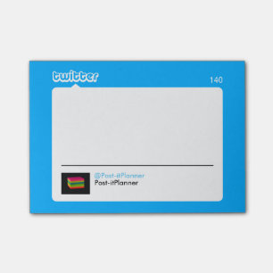 TwitterTweet Post-Itanmerkungen Post-it Klebezettel