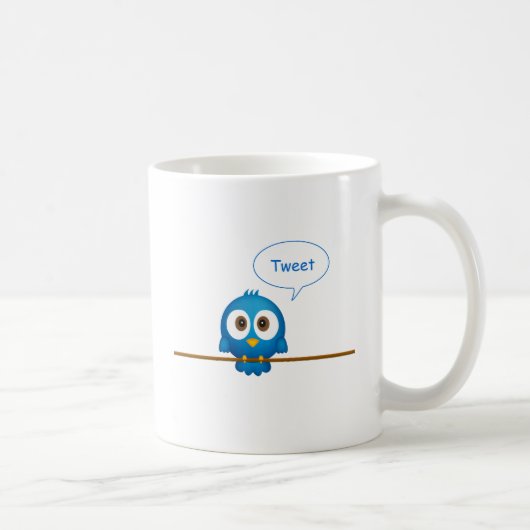 Twittervogel Kaffeetasse (Rechts)