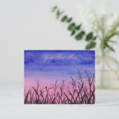 Twlight Cornfield Postkarte (Stehend Vorderseite)