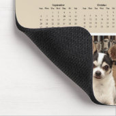Two Adorable Chihuahuas on a Sofa – 2026 Calendar Mousepad (Ecke)