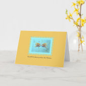 TWO Angelfish Whimsical Romantic Card Karte (Gelbe Blume)