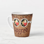 Two Angels and Two Coffee, Please Latte Mug Milchtasse (Linke Ecke)