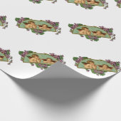 Two Angels Vintage Painting Geschenkpapier (Ecke)