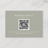 Two Are Better Than One RSVP Card Begleitkarte (Vorderseite)