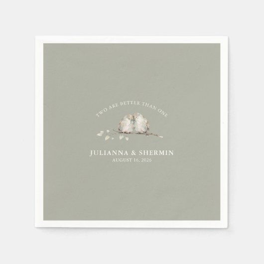 Two Are Better Than One  Serviette (Vorderseite)