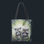 Two Baby Raccoons in the Rain Tasche<br><div class="desc">Two Baby Raccoons in the Rain</div>
