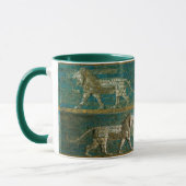 TWO BABYLONIAN LIONS Antique Assyrian Art Tasse (Links)