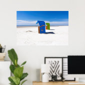 Two beach chairs at the North Sea Poster (Heimbüro)