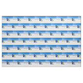 Two beach chairs at the North Sea Stoff (Fat Quarter (45,7 x 55,9 cm))
