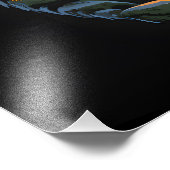 Two bears in the forest dark 2 fotodruck (Ecke)