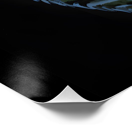 Two bears in the forest dark 2 poster (Ecke)