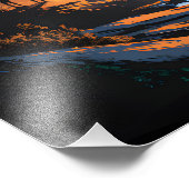 Two bears in the forest dark 4 fotodruck (Ecke)