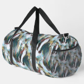 Two Bears in Winter Wildlife Abstract Art Duffle Bag (Rechte Ecke)