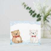 Two Bears Postkarte (Stehend Vorderseite)