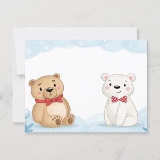Two Bears Postkarte