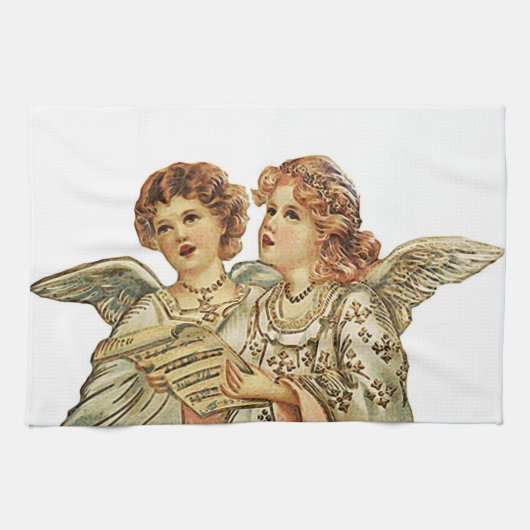 Two Beautful Angels Geschirrtuch (Horizontal)