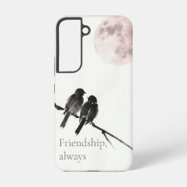 Two Birds Sumi-E | Freundschaft, immer | Samsung Galaxy Hülle