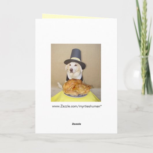 Two Blessed Pilgrims Feiertagskarte (Rückseite)