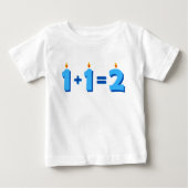 Two Blue 2. Birthday Baby Boy T - Shirt (Vorderseite)