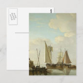 Two Boeis und Cat under Sail von Jacob van Strij Postkarte (Vorne/Hinten)
