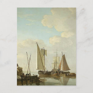 Two Boeis und Cat under Sail von Jacob van Strij Postkarte