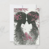 Two Brides Hand Drawn Pencil Illustration   RSVP Karte (Vorderseite)