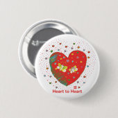 Two butterflies button (Vorne & Hinten)