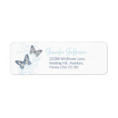Two butterflies inked blue wedding (Vorne)