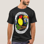 Two Cans Are Better Than One Funny Toucan Beer T-Shirt (Vorderseite)