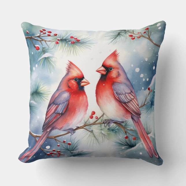 Two Cardinals Kissen (Vorderseite)