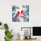 Two Cardinals Poster (Heimbüro)