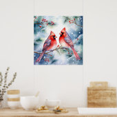 Two Cardinals Poster (Küche)