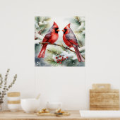 Two Cardinals Poster (Küche)