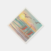 "Two Chairs Beside The Sea" Serviette (Ecke)