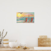 "Two Chairs By The Sea" Poster (Küche)