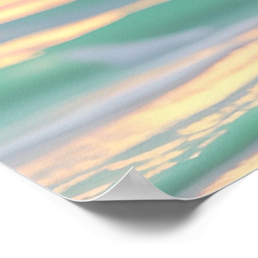 "Two Chairs By The Sea" Poster (Ecke)