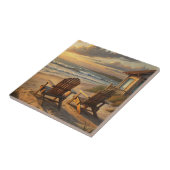 Two Chairs on a Beach Fliese (Seite)