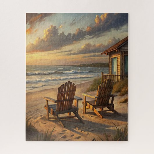 Two Chairs on a Beach Puzzle (Vertikal)