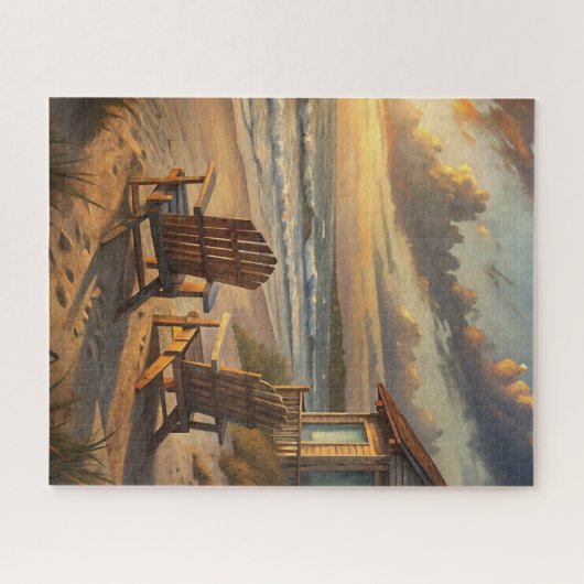 Two Chairs on a Beach Puzzle (Horizontal)
