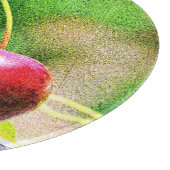 "Two Cherries Fruit" Niedliches Foto. Jetzt kaufen Schneidebrett (Ecke)